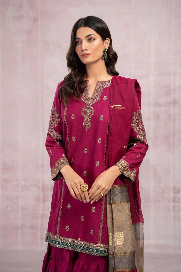 Embroided Lawn 3PC D#18