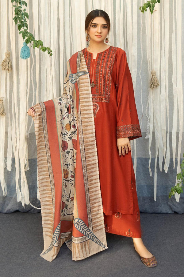 Embroided Lawn 3PC D#13