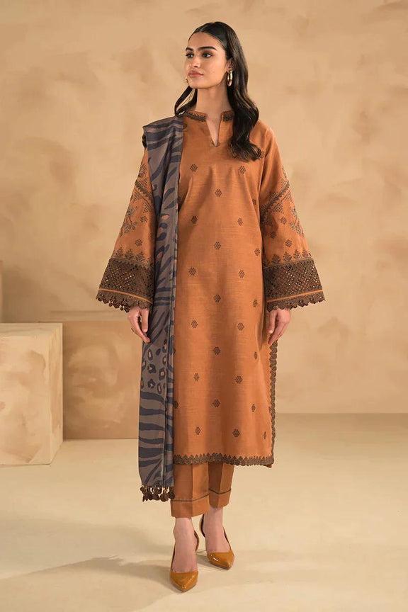 Embroided Lawn 3PC D#5