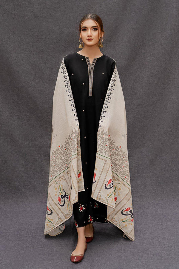 Embroided Lawn 3PC D#8