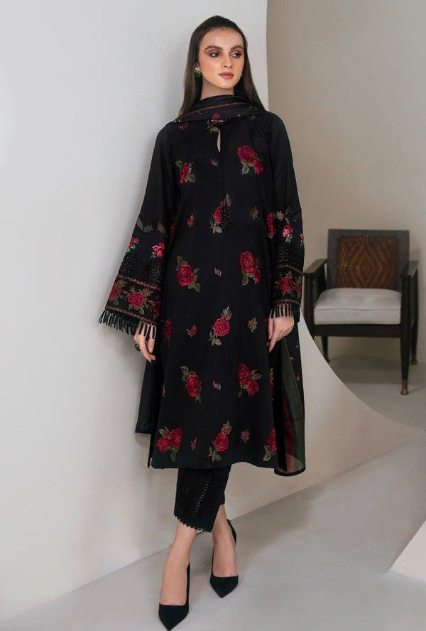 Embroided Lawn 3PC D#12