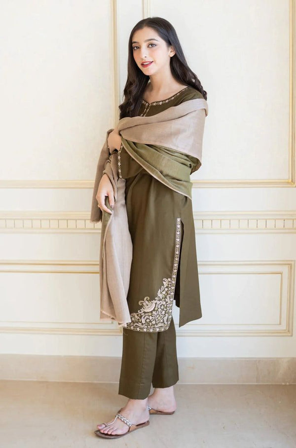 Embroided Lawn 3PC D#23